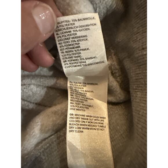 The North Face Women’s Medium Gray Pullover Hoodie Sweatshirt Fleece Lined - Picture 6 of 9